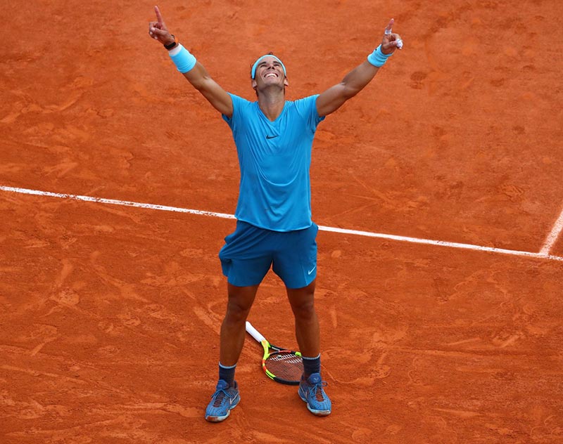 Residuos Fielmente Color rosa Rafa Nadal Wins 11th Roland-Garros Title