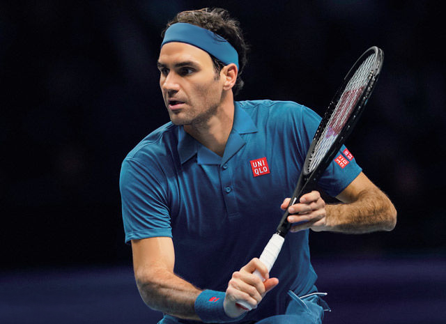 kaste vegne support Roger Federer 2019 Australian Open Uniqlo Matchwear