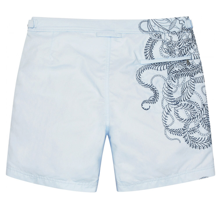 Saira Hunjan Embroidered Tattoo Shorts For Orlebar Brown