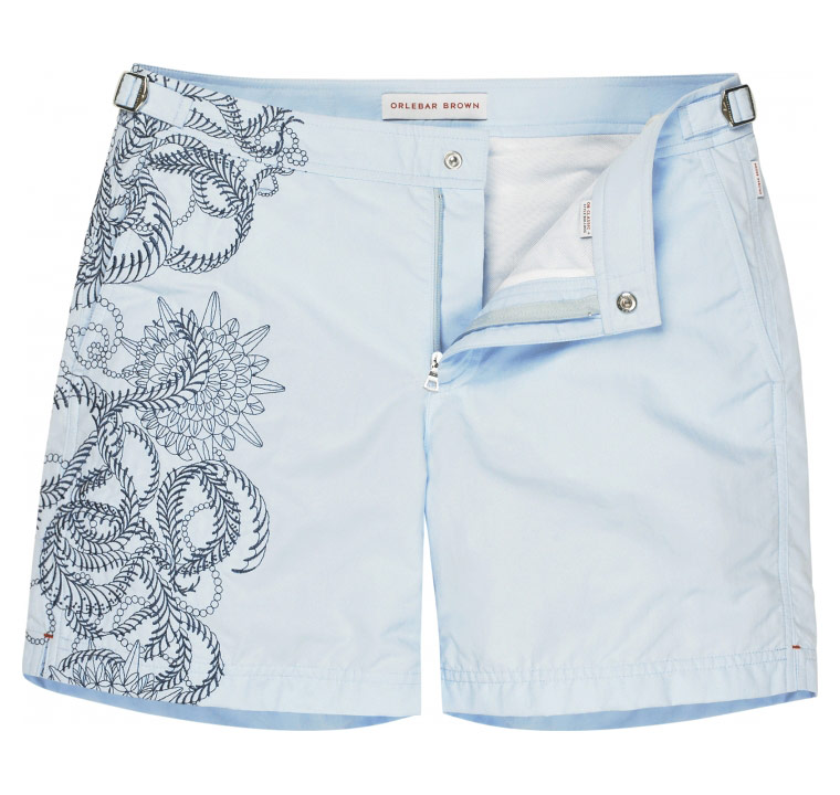 Saira Hunjan Embroidered Tattoo Shorts For Orlebar Brown